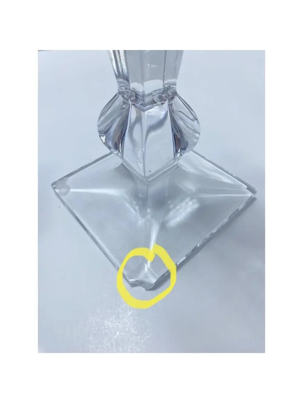 Glass Candle Holder Set 3-Piece Modern Clear Candlesticks 2 Small 1 Large Elegan